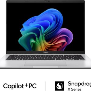 ASUS Vivobook 14 Laptop, 14” WUXGA 60Hz Display, Qualcomm Snapdragon X