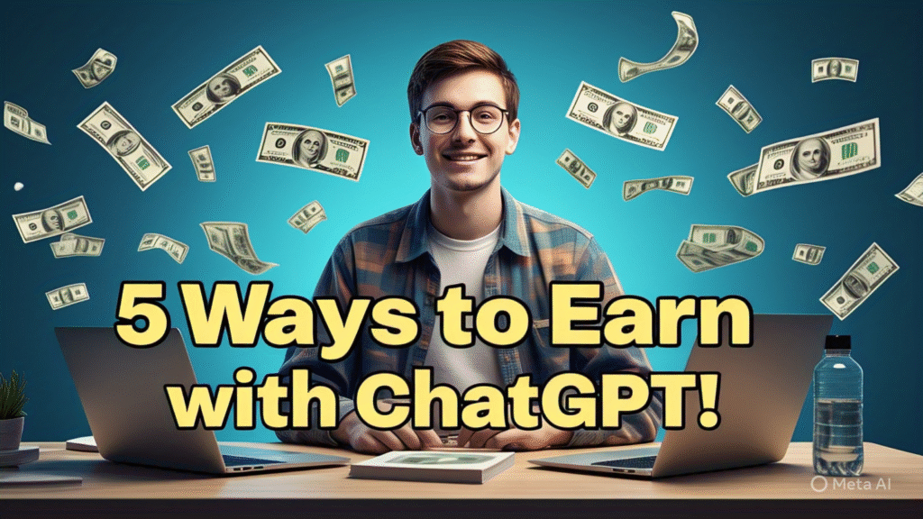💡 Earn Smart with ChatGPT: 5 Genius Ways Students Can Make Money Online!
